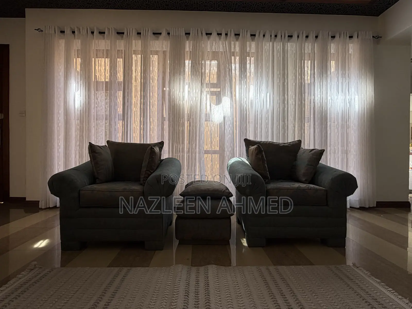 Sitting Room Blue Sofas