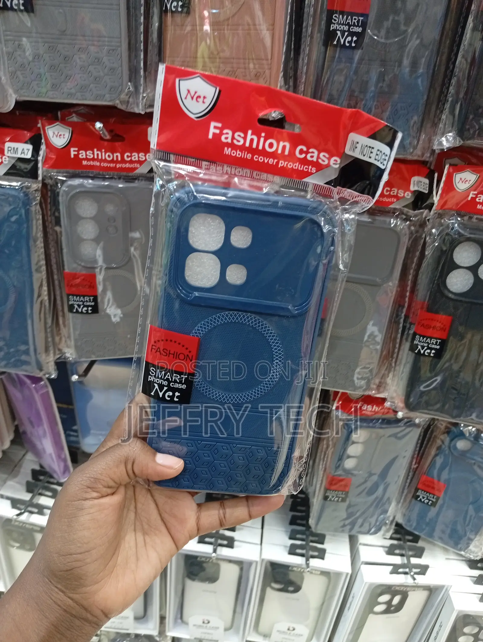 Blue Magnetic Shockproof Case With Built-in Magnets for Magsafe
