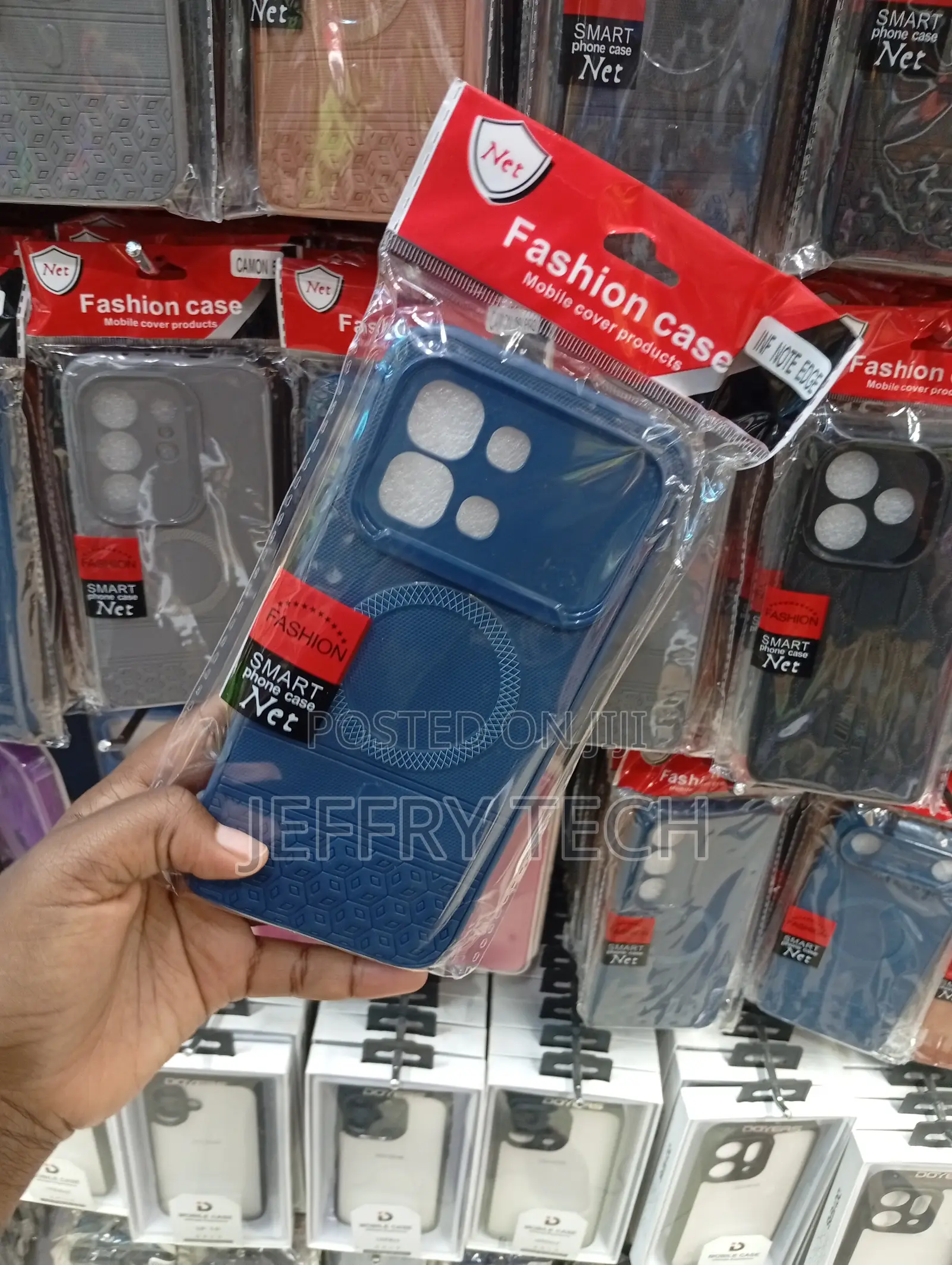 Blue Magnetic Shockproof Case With Built-in Magnets for Magsafe