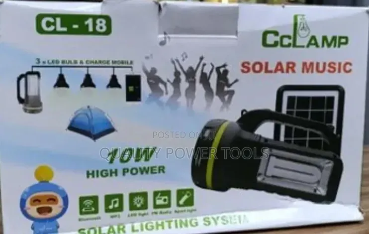 Cl-18 Rechargeable Portable Torch Light Speaker With Solar