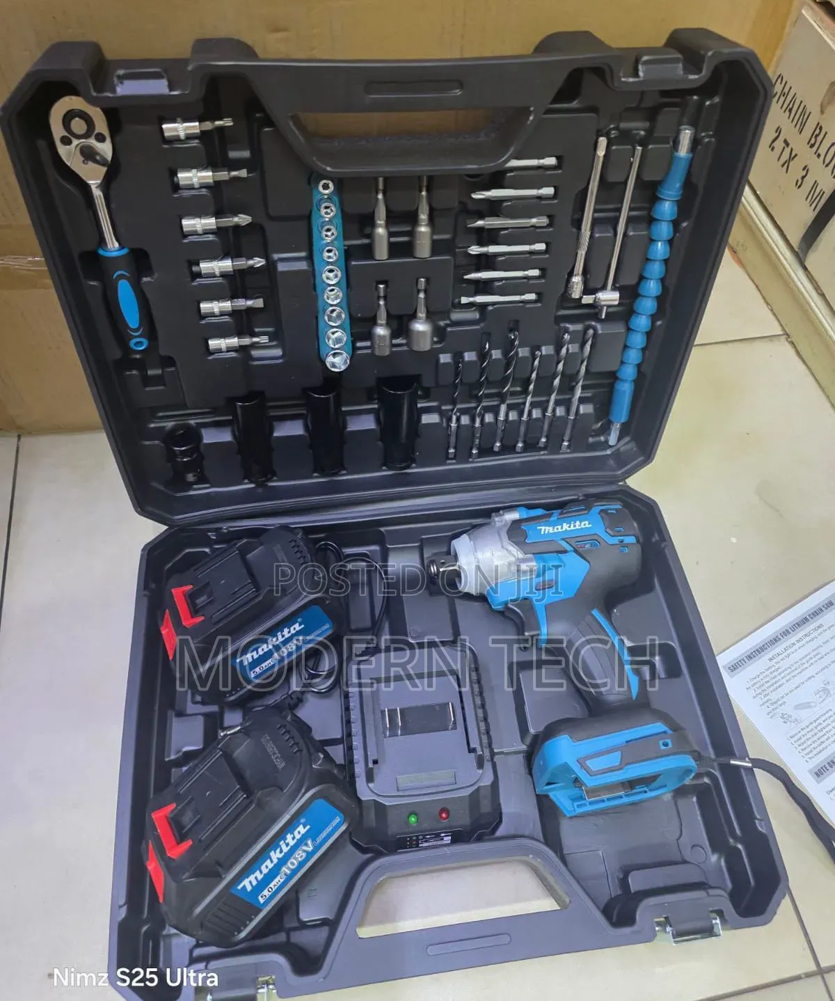 Makita Cordless Impact Wrench 108v Tool Set