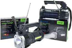 Nns Solar Charge Ns-3366s Portable Speaker And Outdoor Flashlight.