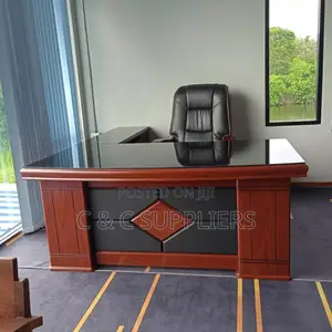 Mahogany Ceo's L-Shaped Table-1.8m