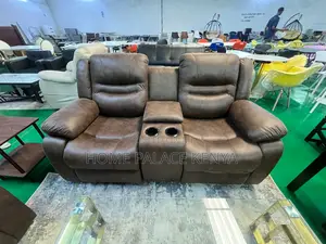 Home Sofa: 2 Person Recliner Set With Storage and Cupholder