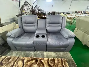 Home Sofa: 2 Person Recliner Set With Storage and Cupholder