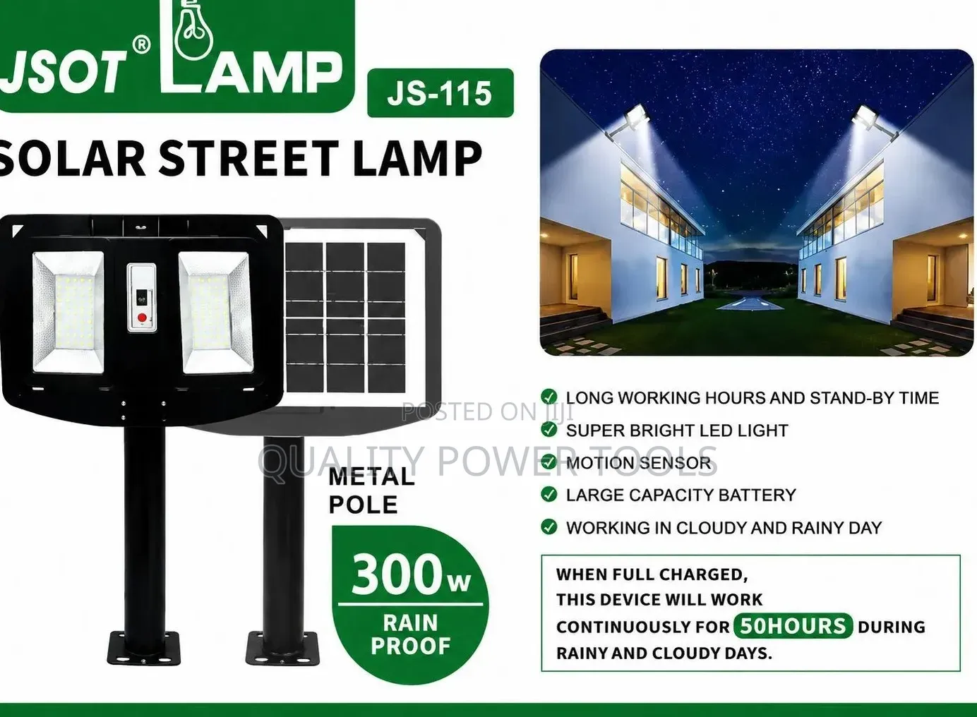 Jsot Js-112 Solar Street Lamp,