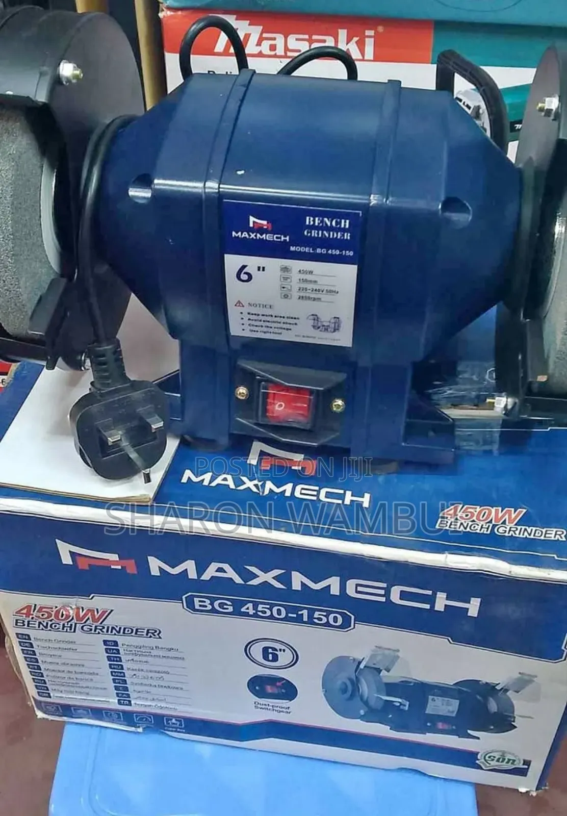 New 450w Maxmech Bench Grinder/6inch Maxmech Bench Grinder