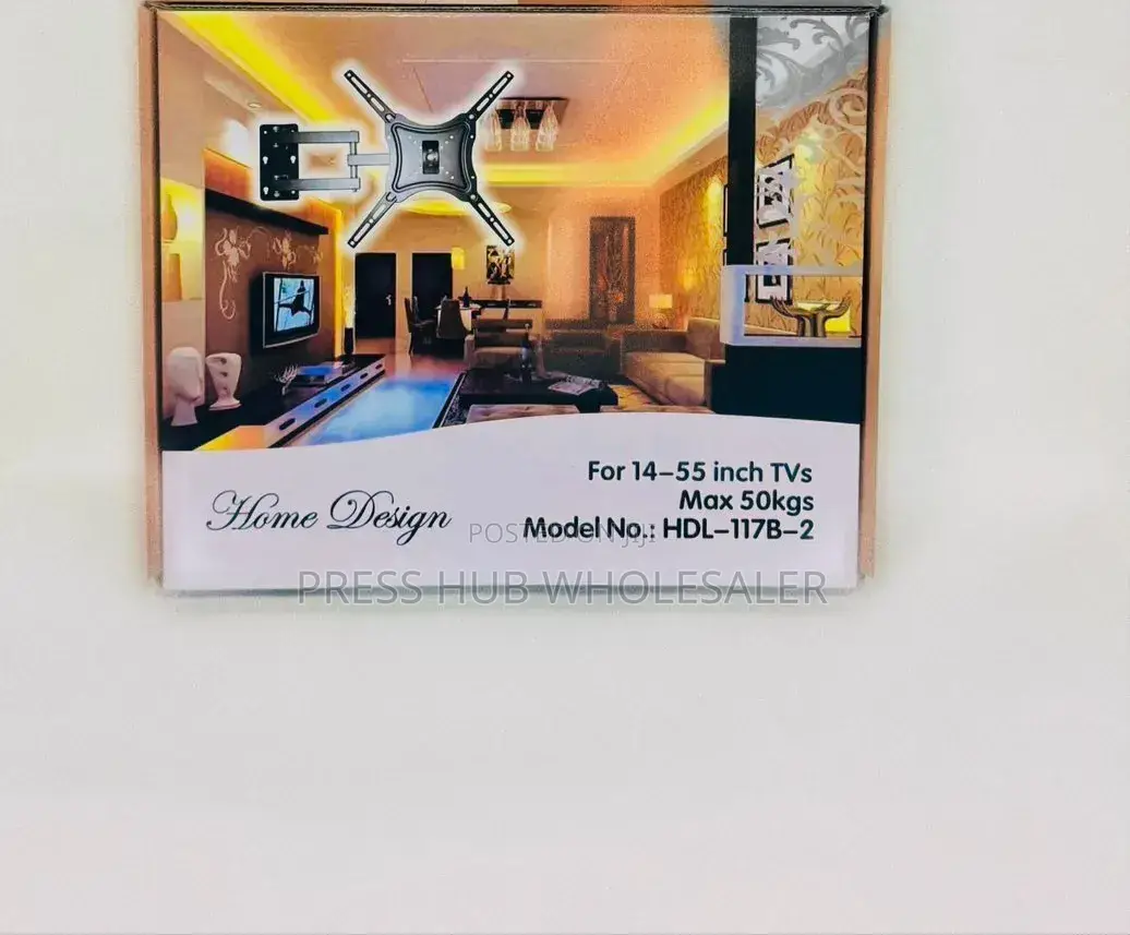 2 Swivel Tilt Tv Wall Mount Bracket, Heavy-Gauge Steel,