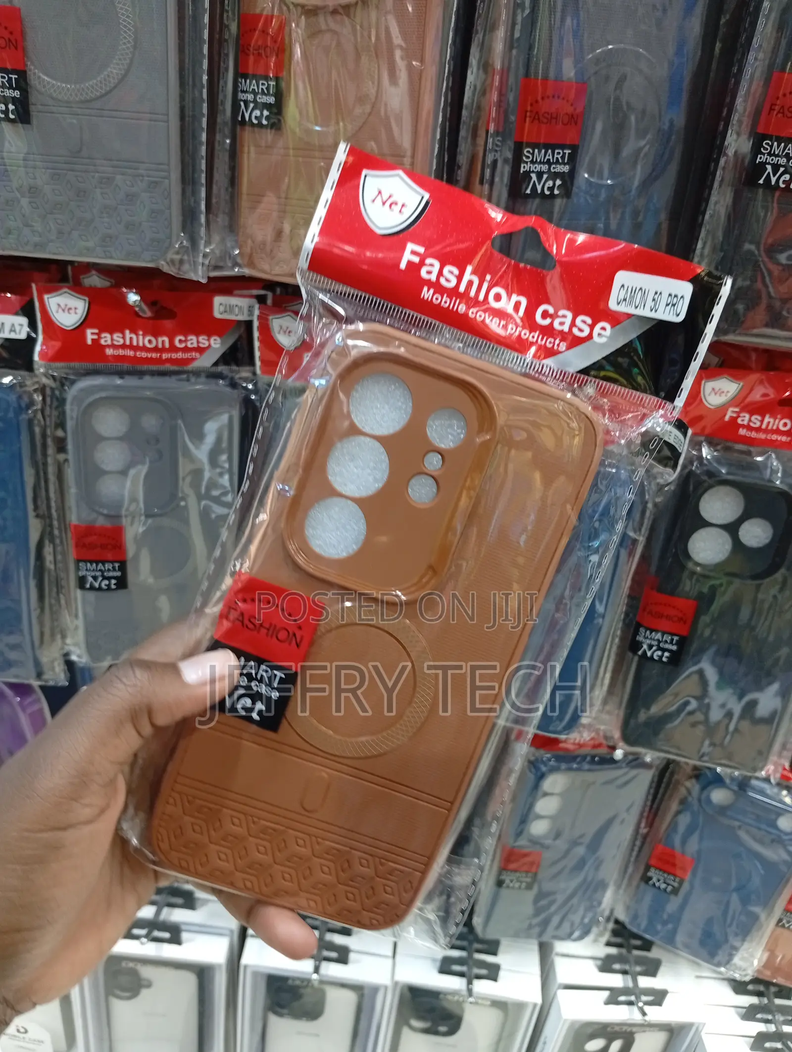 Brown "Fashion Case" for the Tecno Camon 50 Pro