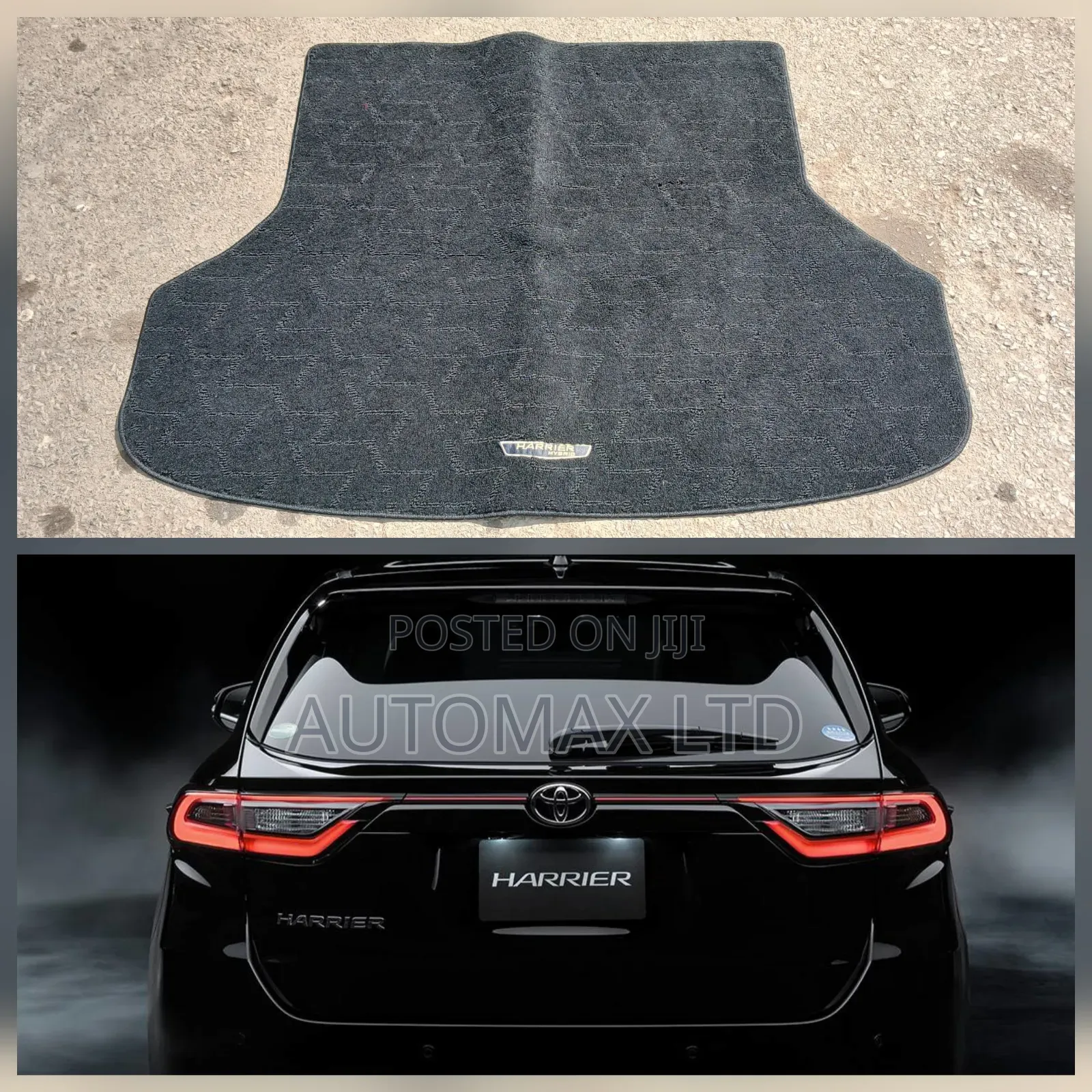 Toyota Harrier Hybrid, Yr2015/2019, Rear Boot Mat (Branded)