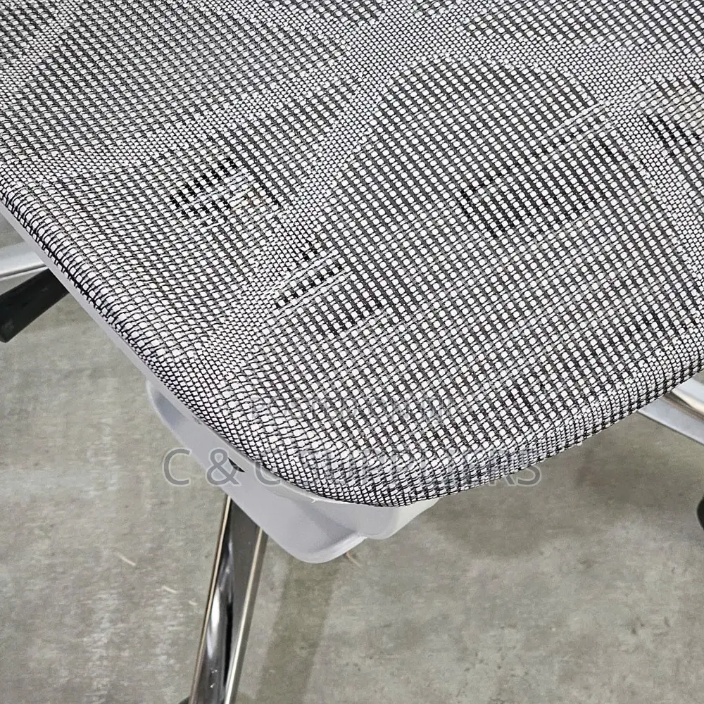 White Reclining Ergonomic Chair With Footrest