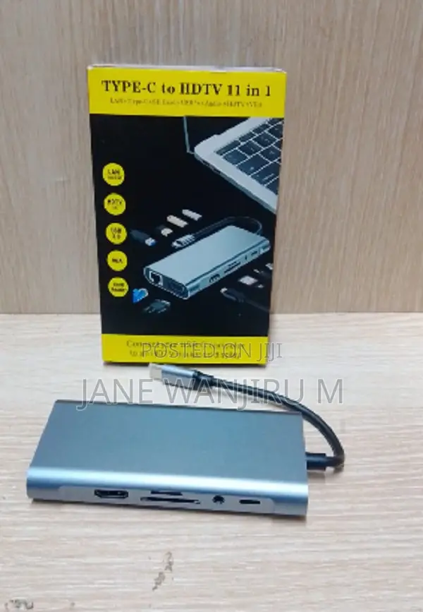 11-in-1 Usb-C Hub With Hdmi, Rj45, Sd/Tf Reader
