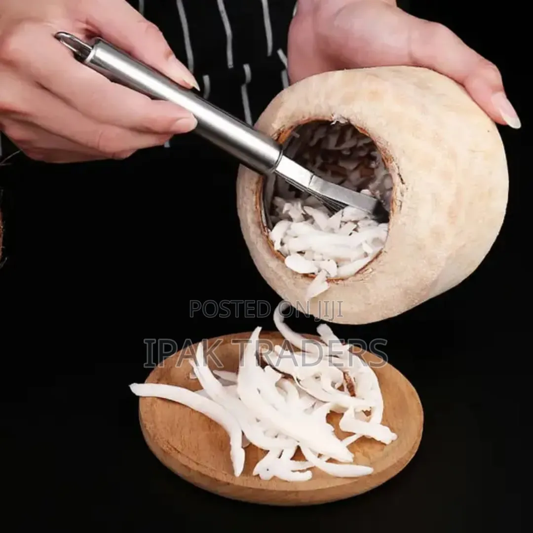 Stainless Steel Coconut Grater.
Hard Stainless Material 

