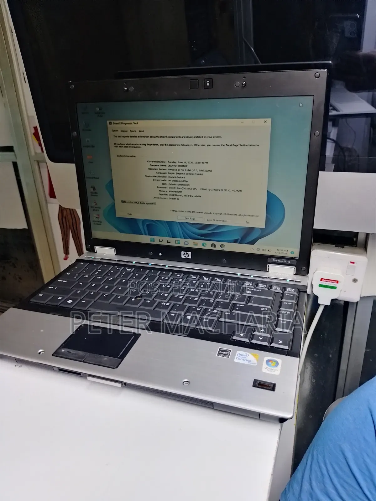 Laptop HP Compaq 6930p 4GB Intel Core 2 Duo HDD 320GB