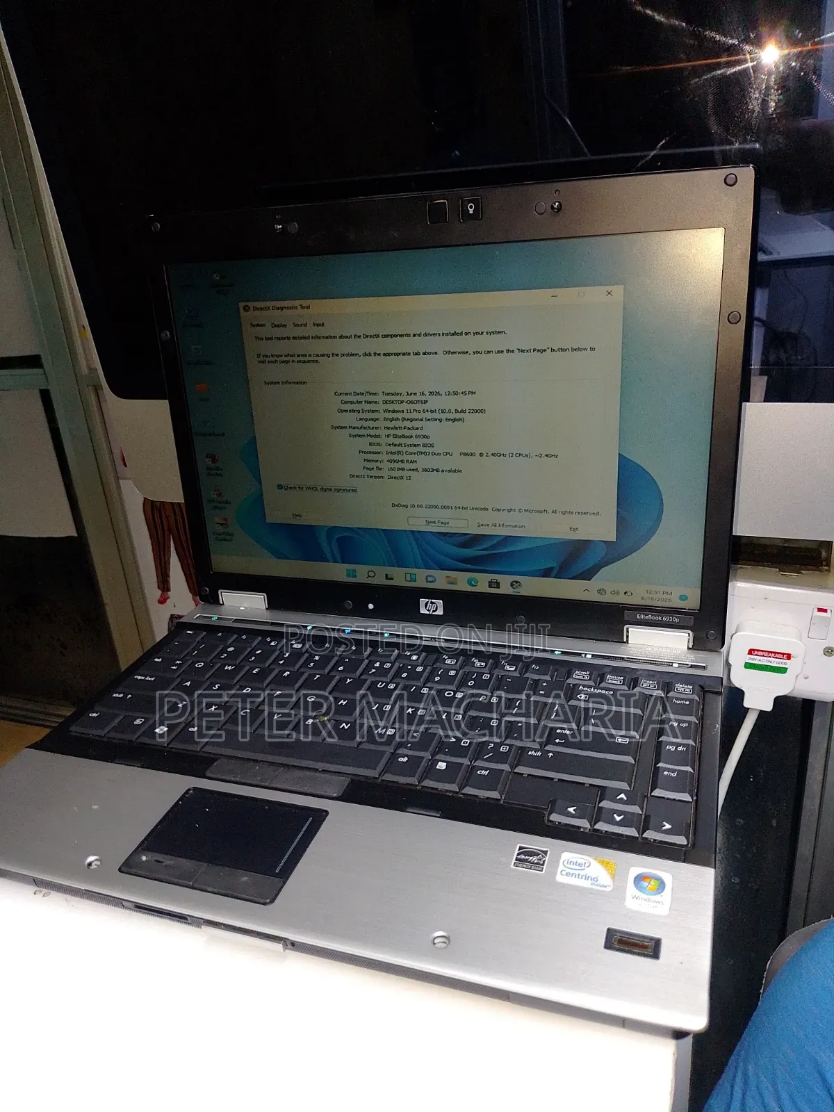 Laptop HP Compaq 6930p 4GB Intel Core 2 Duo HDD 320GB