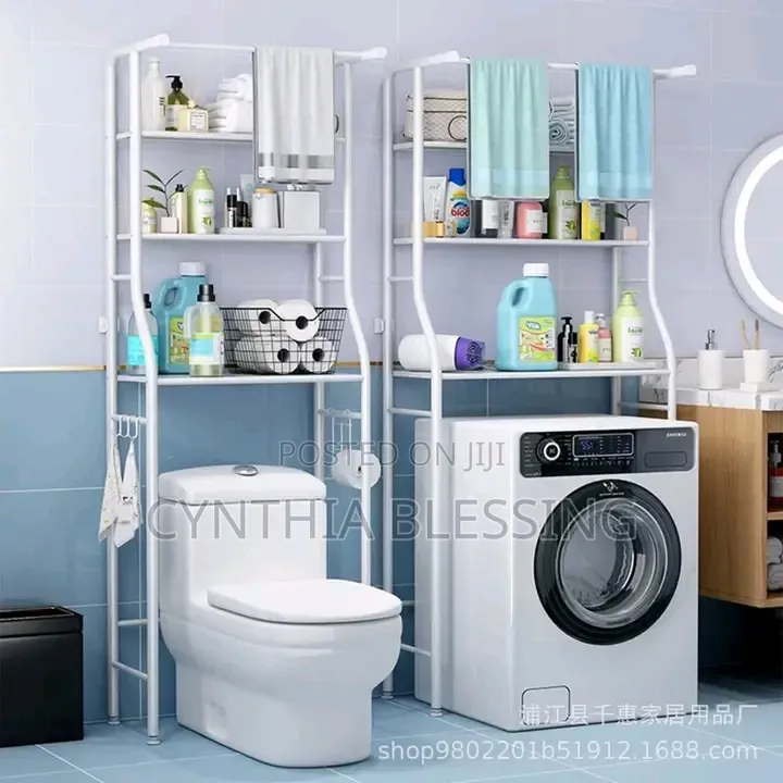 Over The Washing Machine Rack-white