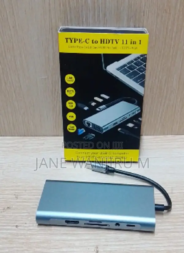 11-in-1 Usb-C Adapter With Hdmi, Usb 3.0, Type-C Pd Card Reader