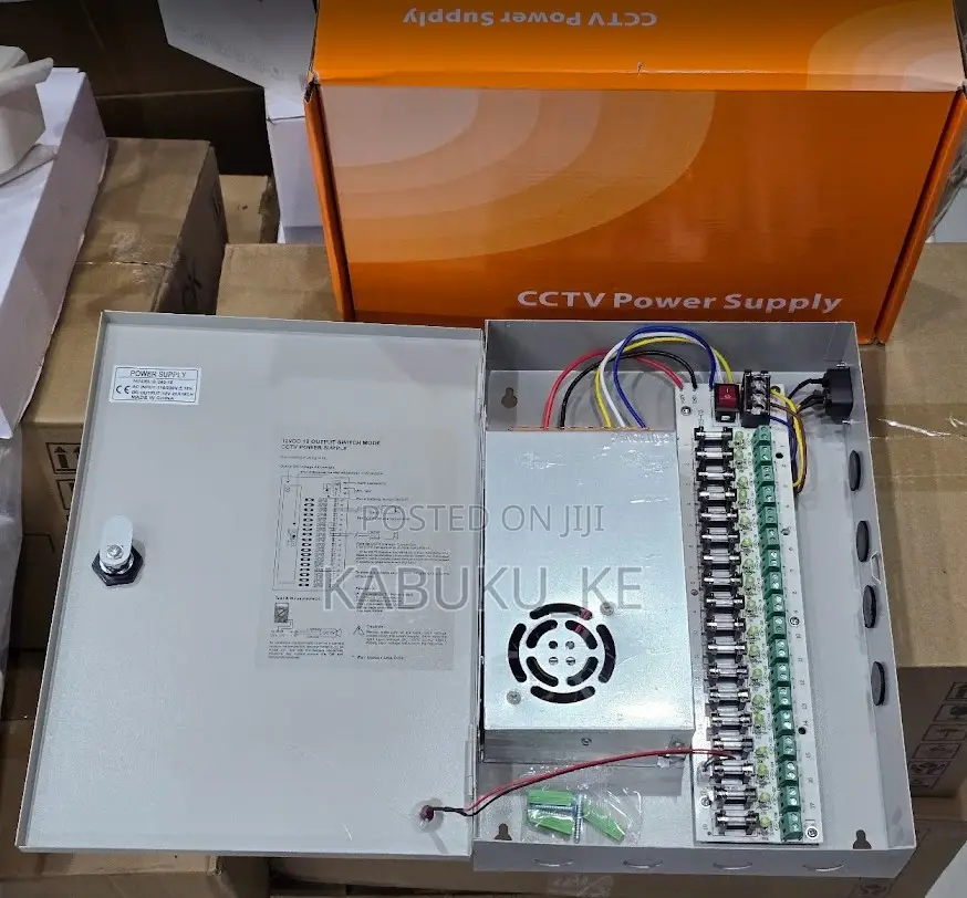 Closed Power Supply 12v 30amps CCTV Power Supply Unit