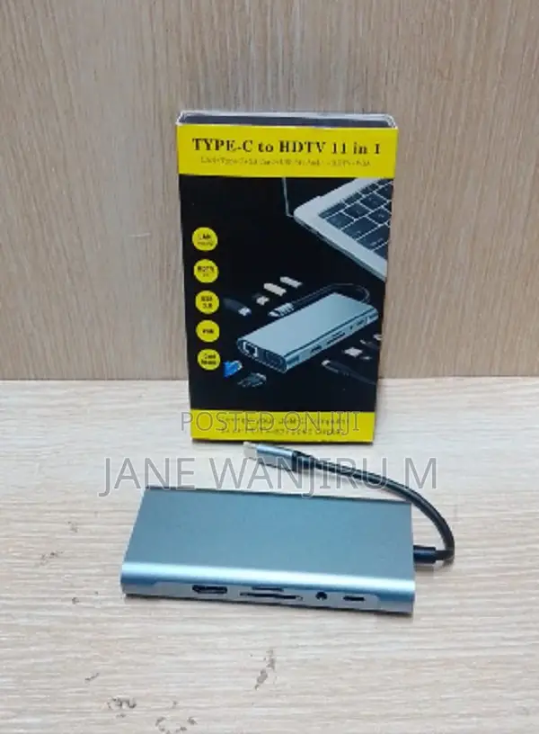 Universal 11-in-1 Usb-C Docking Hub for Laptop, Tablet Macbook
