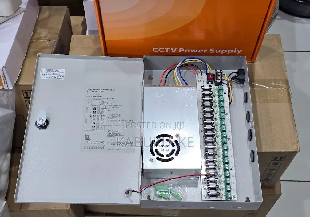CCTV Power Supply With Lockable Box 30amps