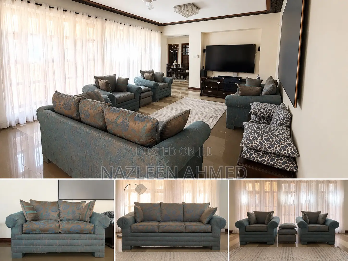 Sitting Room Blue Sofas