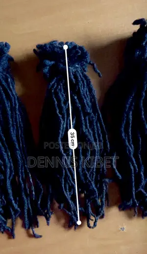 Full Head Natural Human Hair Dreadlocks (76 Strands, 35cm-39cm)