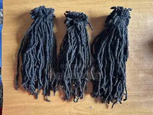 Full Head Natural Human Hair Dreadlocks (76 Strands, 35cm-39cm)