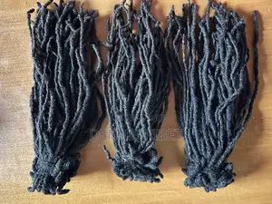 Full Head Natural Human Hair Dreadlocks (76 Strands, 35cm-39cm)