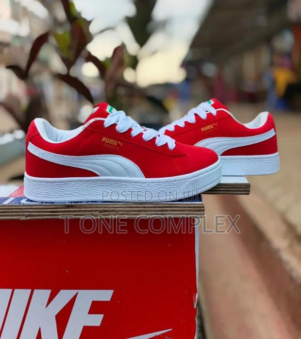 Original Puma Suede Xl Sneakers Black Red Grey Brown - thumbnail 2