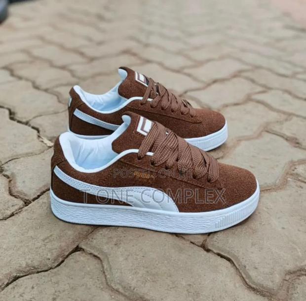Original Puma Suede Xl Sneakers Black Red Grey Brown - thumbnail 3