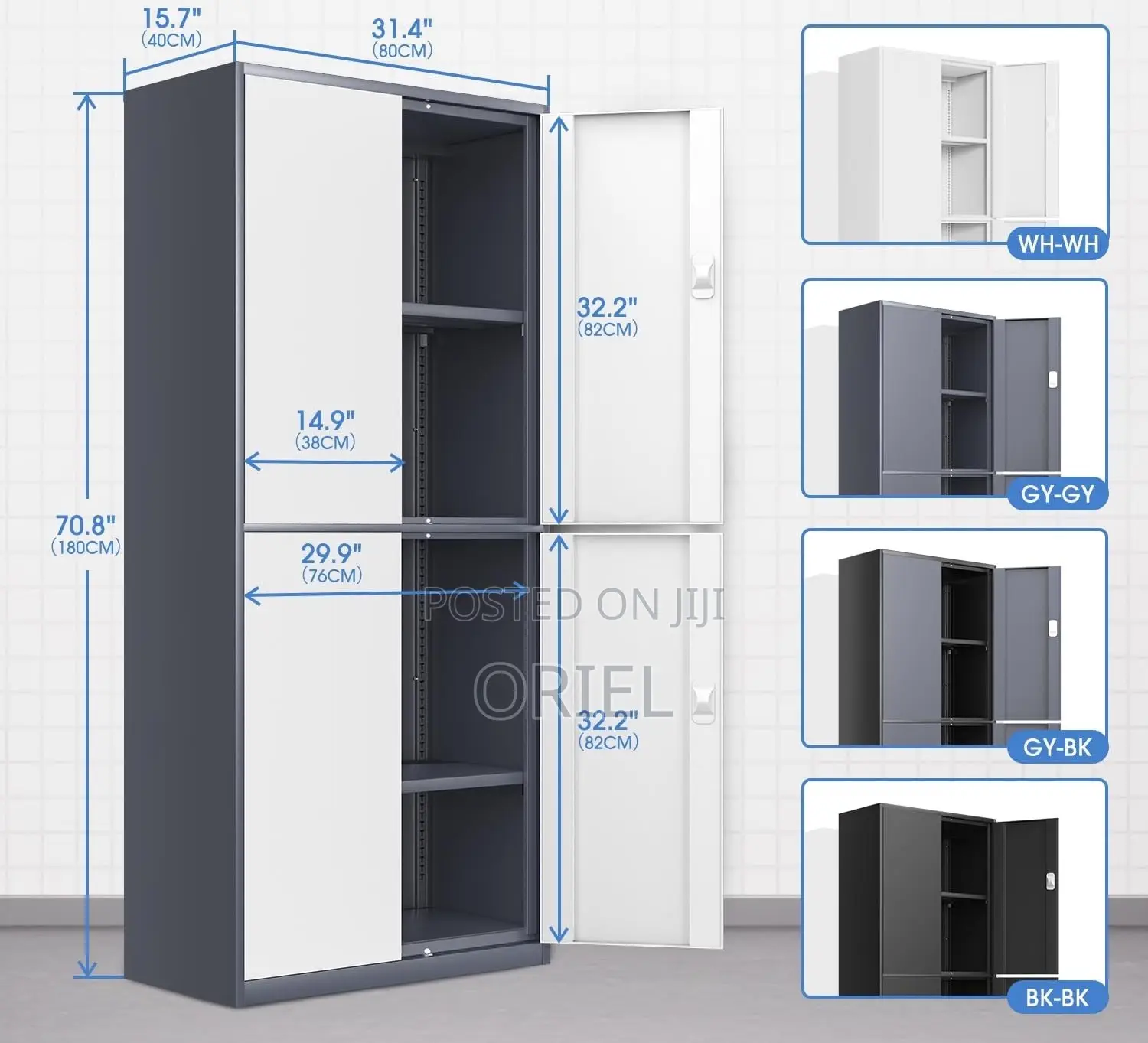 Office Cabinet : 4-Foor Office Filing Cabinet