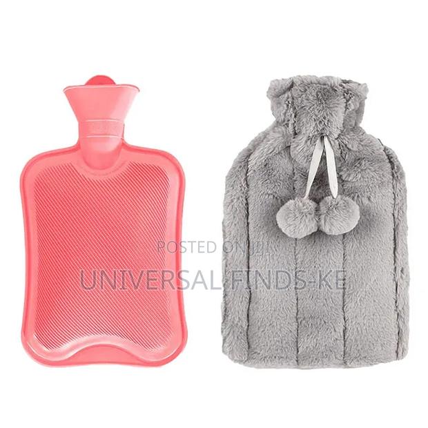 Premium Hot Water Bottle With Soft Plush Cover – - thumbnail 3