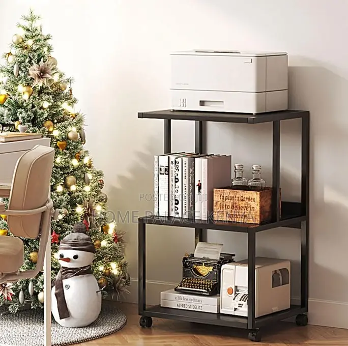 Printer Stand: 3 Layer Metal Printer Stand for Home Office Use
