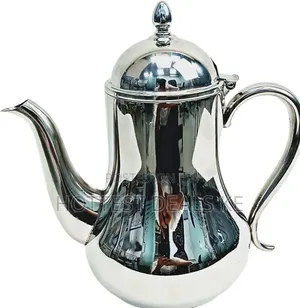 1.0l Pear-Shaped Stainless Steel Tea Pot With a Mirror-Polished Finish