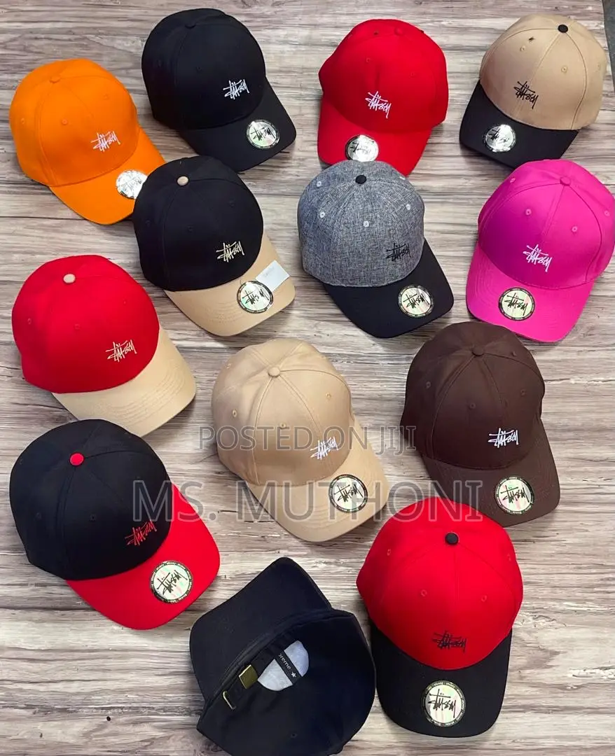 Stussy / Nike Embroidered Cotton Adjustable Caps