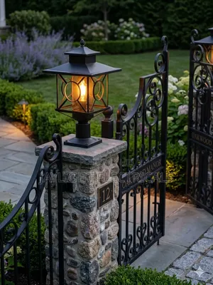 Garden Villa Gate Outdoor Led Die-Cast Aluminum Ip65 Pillar Lamp Ac