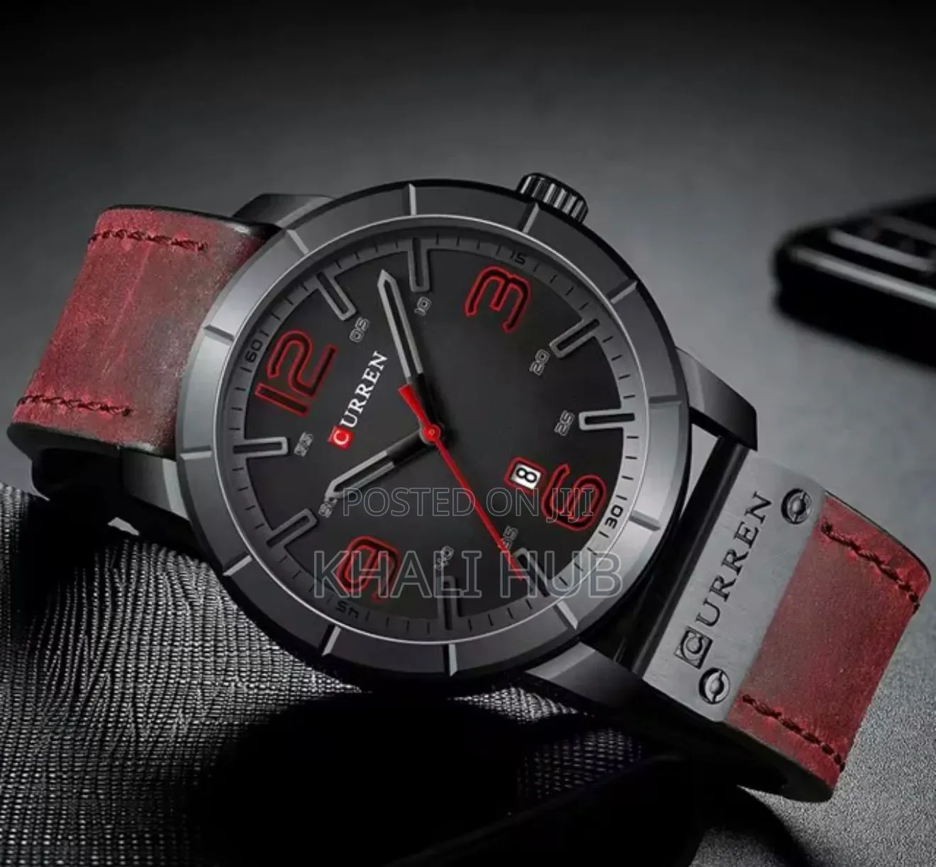 Curren With Genuine Leather Straps Gents Watch 8327