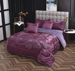6pc Luxury Silk Velvet Fleece Duvet Set 6x6/6x7