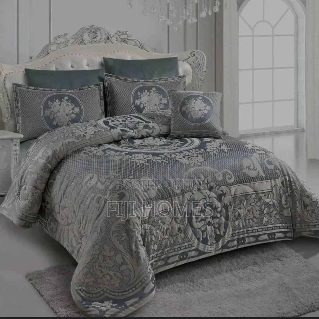 6pc Luxury Silk Velvet Fleece Duvet Set 6x6/6x7