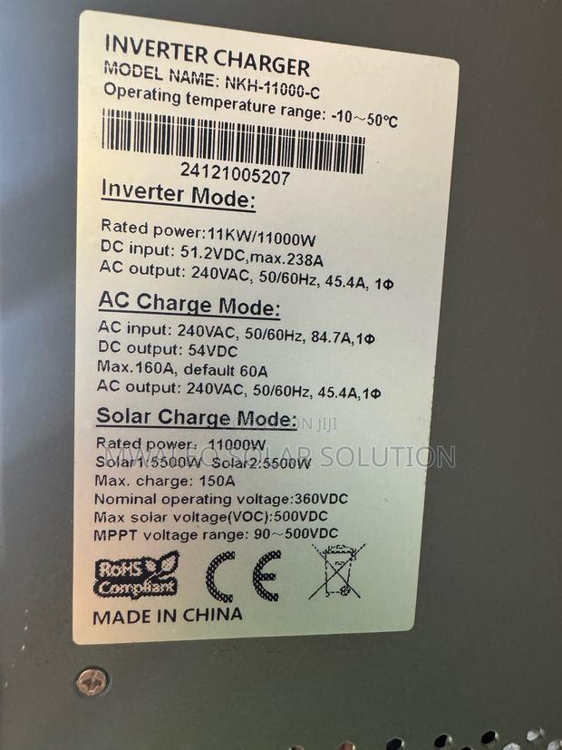 Snadi Inverter 11kw 48vdc - thumbnail 3