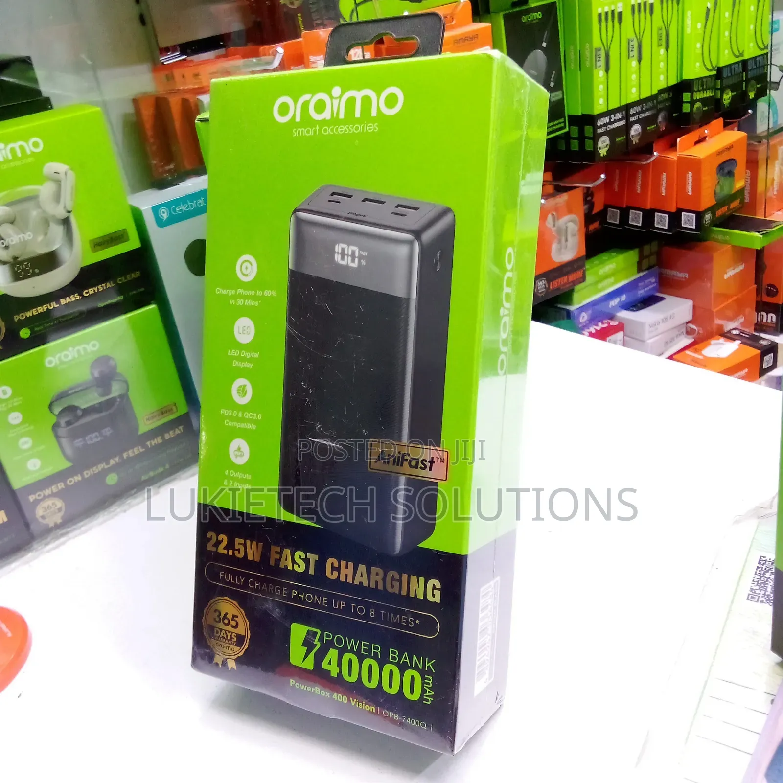 Oraimo 40000mah 22.5 Watts 4 Inputs 2 Outputs