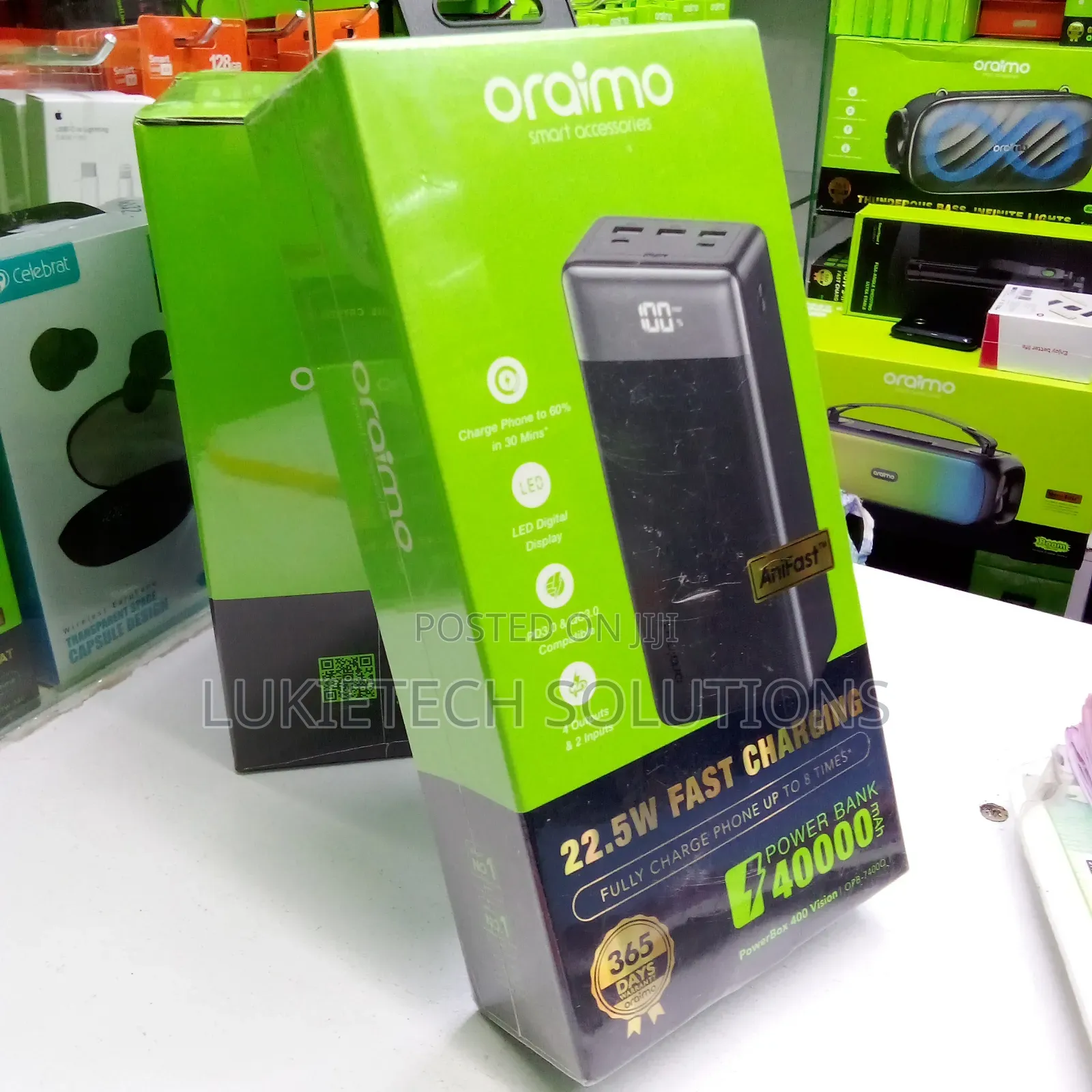 Oraimo 40000mah 22.5 Watts 4 Inputs 2 Outputs