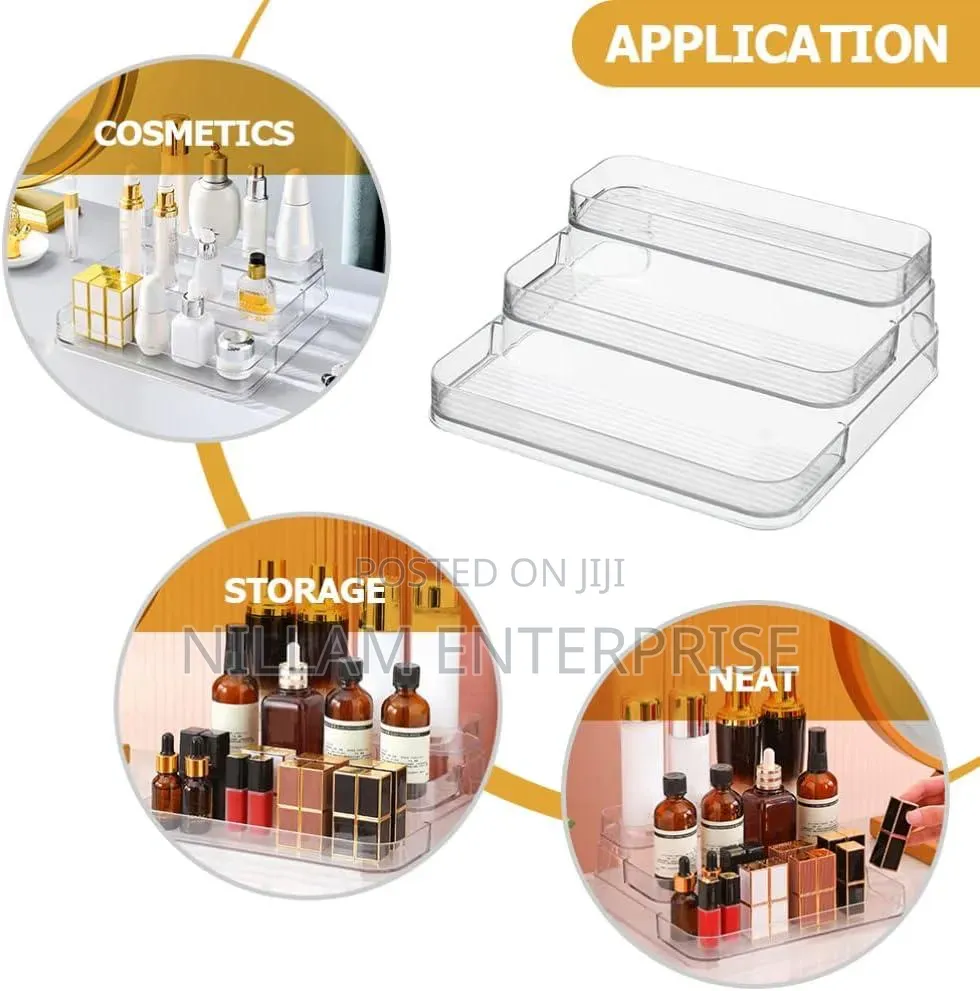 3 Tier Multipurpose Shelf Pet Cosmetic Organizer Perfume Storage