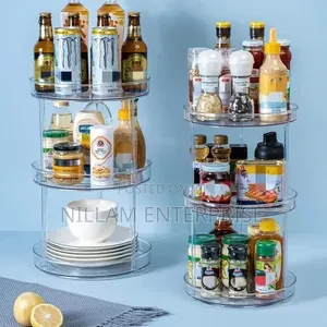*3 Layer 360 Rotation Cabinet Turntable Organizer/Lazy Susan*
