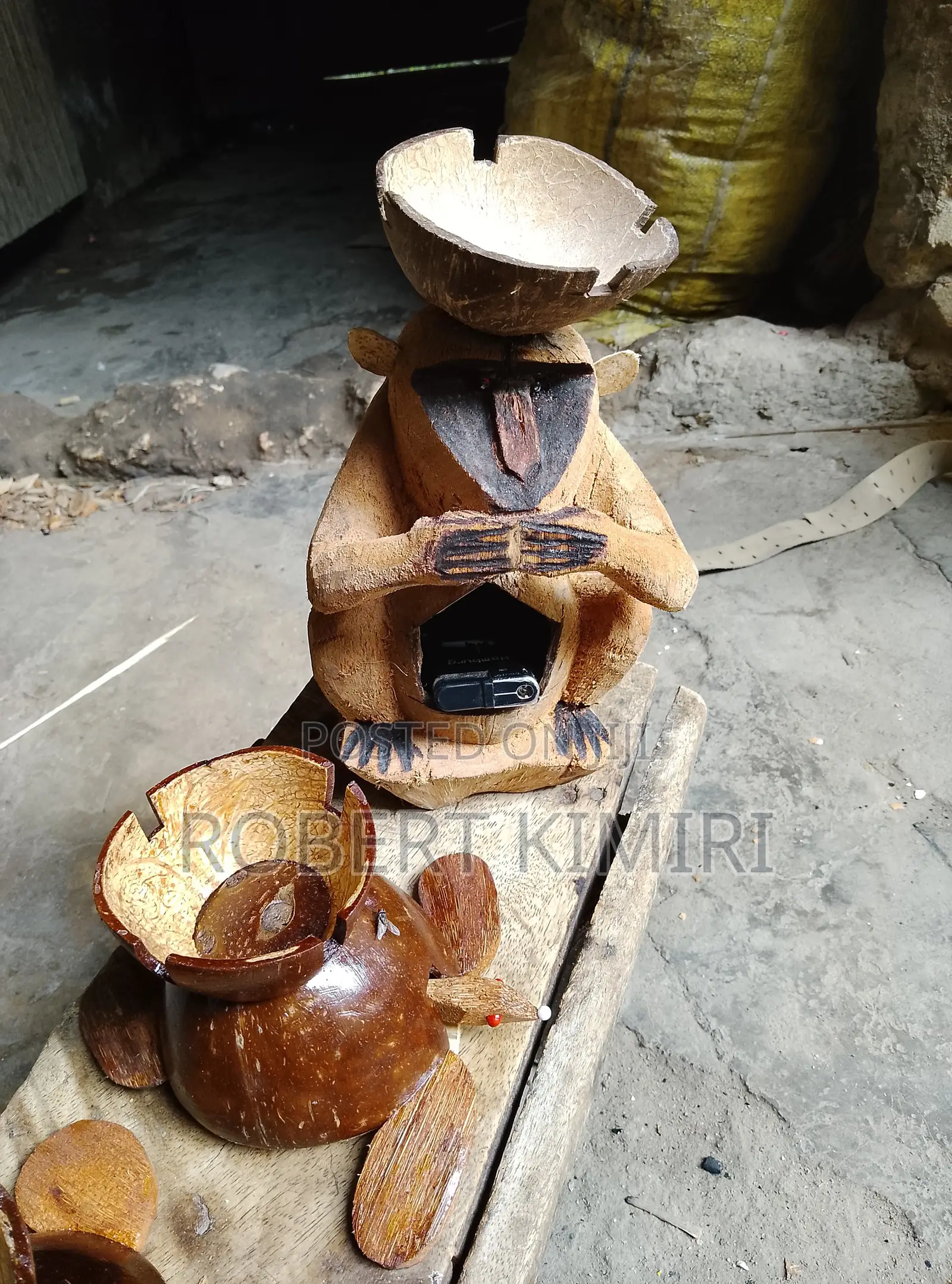 Handcrafted Coconut Turtle Ashtray