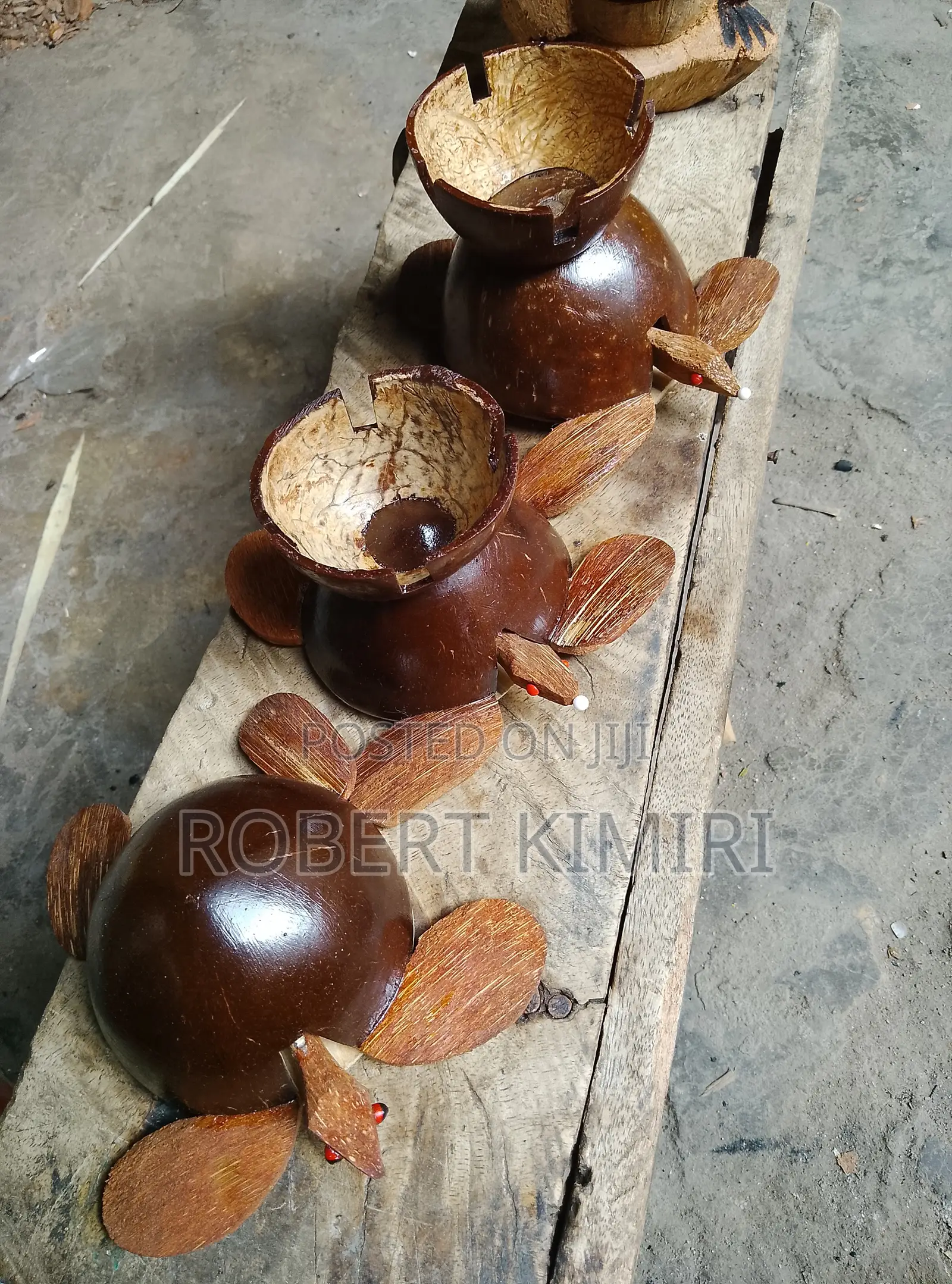 Handcrafted Coconut Turtle Ashtray