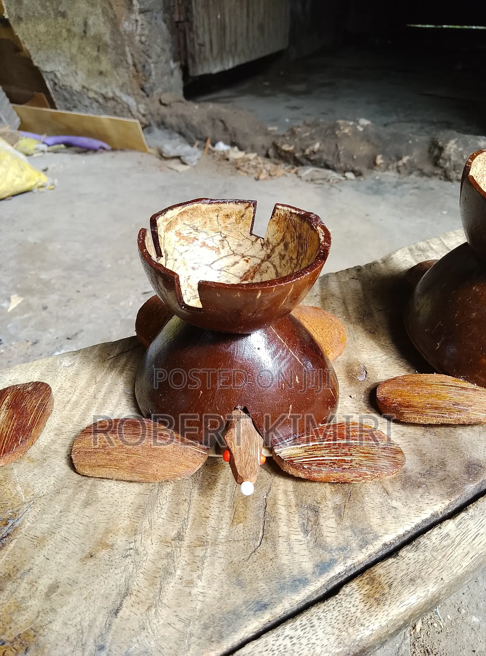 Handcrafted Coconut Turtle Ashtray