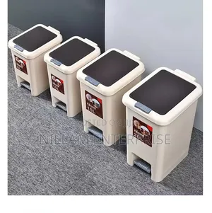 Modern Pedal Dustbin With Dual Opening of Hand Press