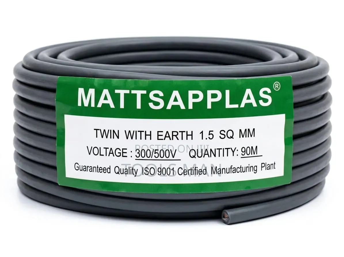 Mattsapplas 1.5mm Twin With Earth Cable - 90m Roll Original.