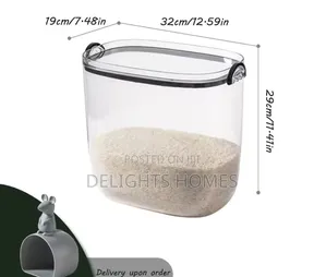 Acrylic Rice/Cereal Airtight Storage Containers_nje
